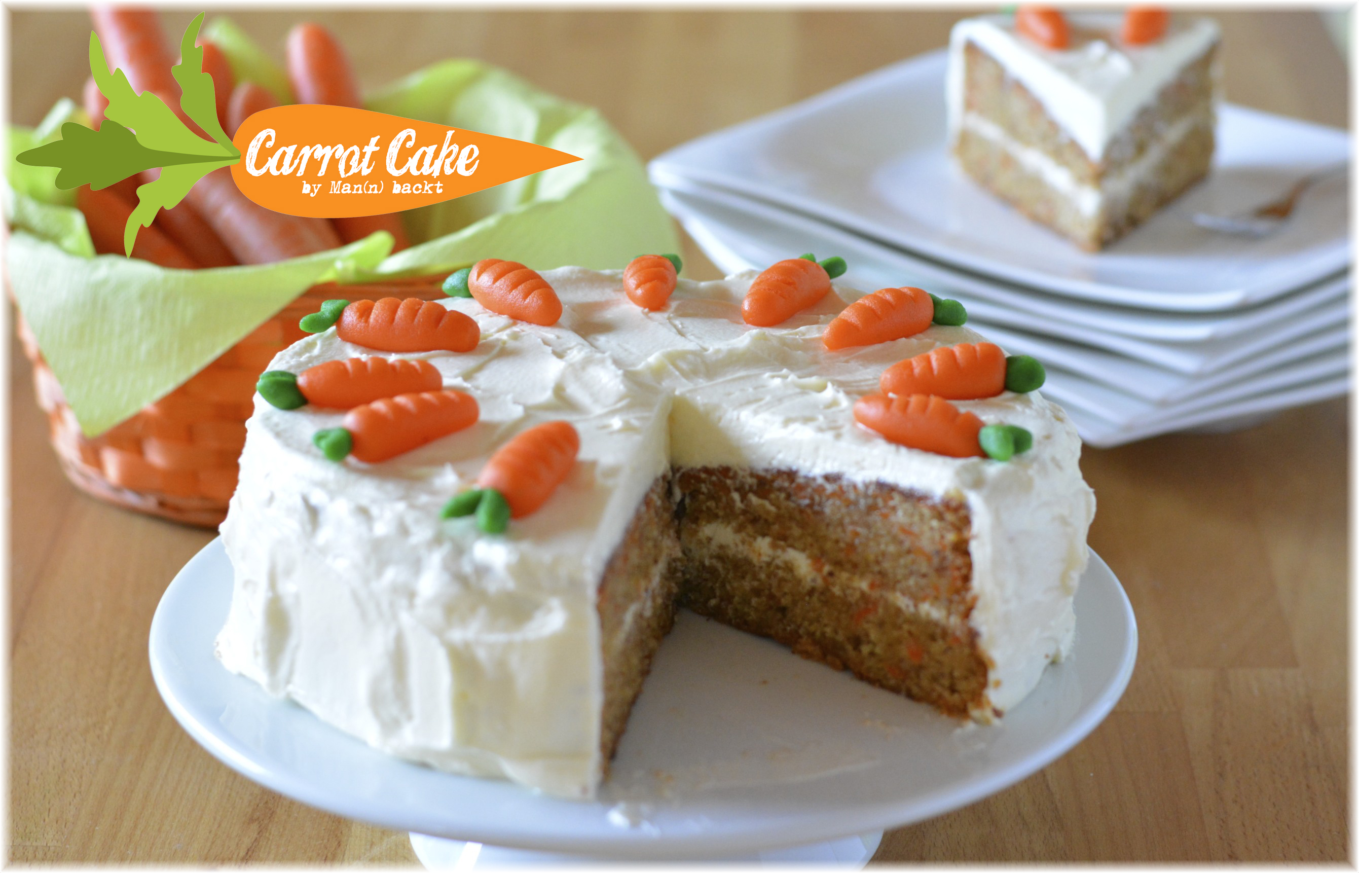 Carrot Cake mit Frischkäse Topping... einfach (und) köstlich - Mann backt
