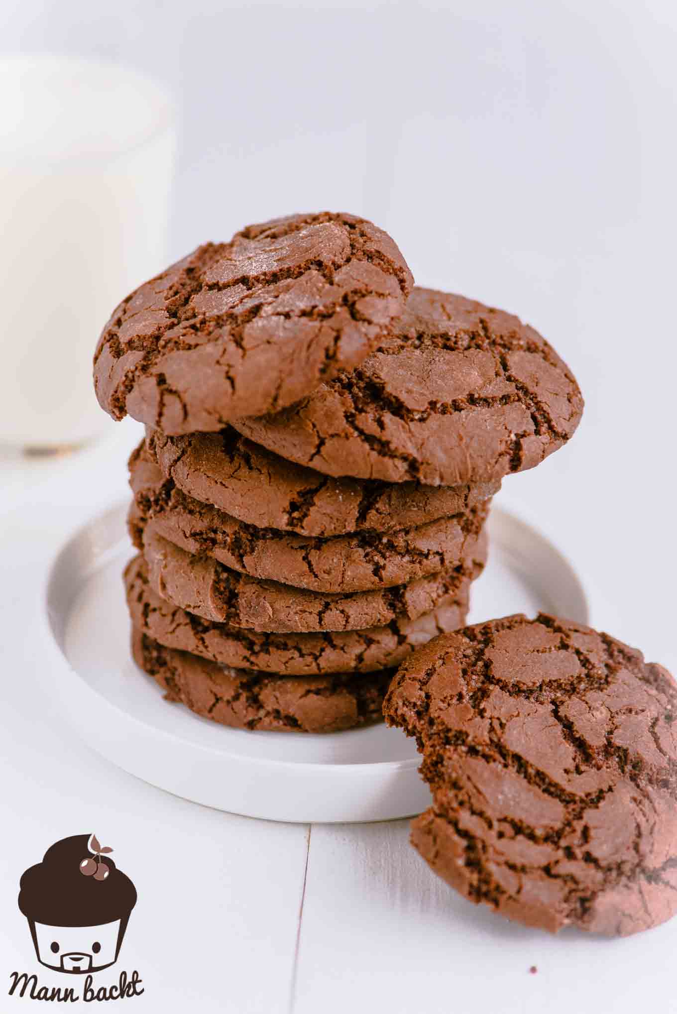 Mann backt Chocolate Cookies Cookies Grundrezept (4 von 4)