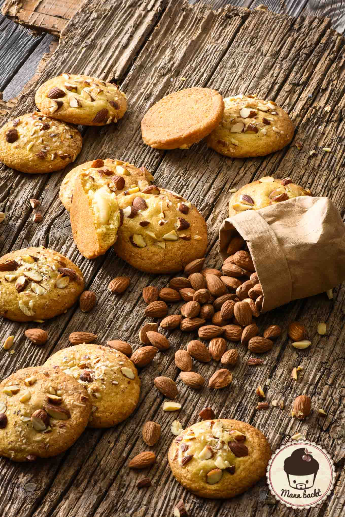 Marzipan Stuffed Almond Cookies