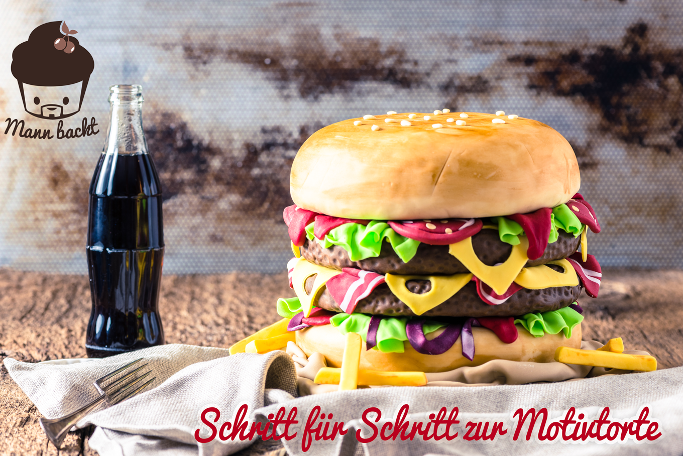 Motivtorte-Anleitung-Hamburger-Schritt-für-Schritt-Marian-Moschen-Mann-backt