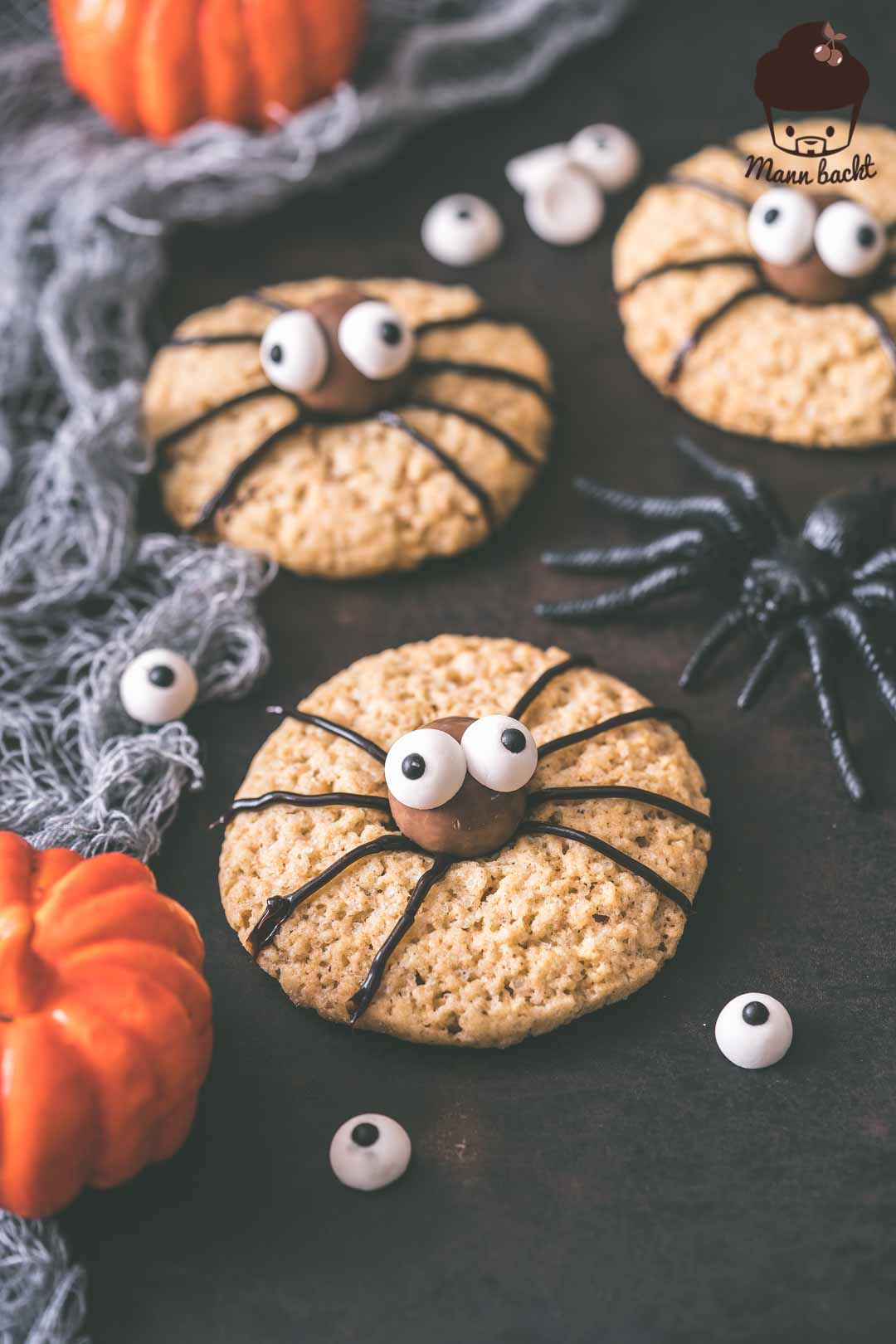 Halloween Cookies Spinnen
